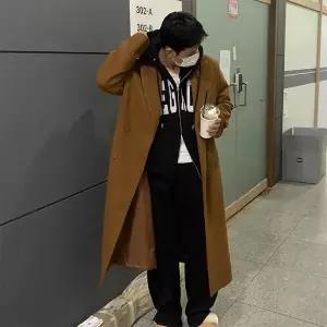 [신세계라이브쇼핑][옷자락] 남자 여자 울 박시핏 어깨패드 테일러드 맥시 롱코트