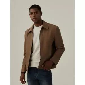 [페라로밀라노](정가1780000원) 남성 가을겨울 간절기 덴버레더자켓 리얼 양가죽 점 AMSFOLJ301