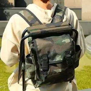 접이식 백팩의자 캠핑 등산 낚시 밀리터리 간이의자-WFI3HD9