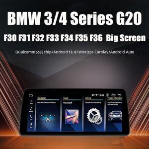 12.3인치 10.25인치 무선 카플레이 안드로이드 오토 차량용 모니터 멀티미디어 (2006-2015 BMW 3 4 시리즈
