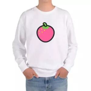 기모맨투맨 딸기 빨간색 달콤새콤 새빨간딸기 주근깨 그래픽티셔츠