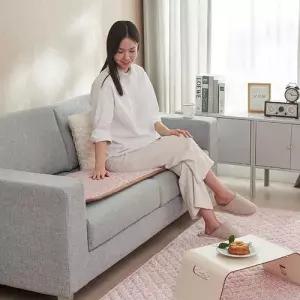 크리벨 탄소그래핀 극세사 전기방석 연핑크 2인용(45x90cm)