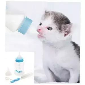 고양이 강아지 반려동물 젖병 휴대용 실리콘 우유병 애완동물 고양이