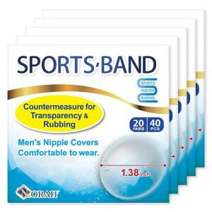 스포츠 밴드 남성용 초박형 방수 유두 커버 - 피부 친화적인 접착 테이프, 땀에 강하며 및 일상복에 이상적이며 투명(5세트)