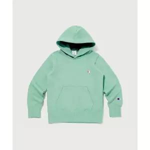 챔피온 CHAMPION KIDS 키즈 C로고 프렌치테리 후드 티셔츠 Normal Green CKTS3FK02E2 621611
