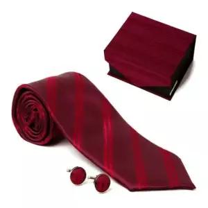 남자선물 와인 사선 타이 커프스링크 세트 패션넥타이 패턴넥타이 슬림넥타이 넥타이세트
