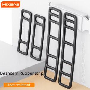 MIXSAS 고무 차량용 운전 블랙박스 스트랩 벨트 버클 거치대 홀더 밴드 라인 대시 미러 고정 붕대 후방 GPS용