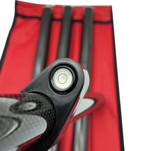 1.8M 길이 측량봉 GPS 프리즘 폴 탄소 섬유 폴 GPS GNSS RTK 측량용  4개 폴  5/8x11 나사산