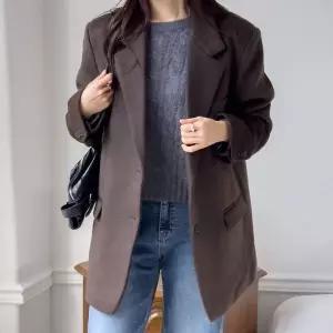 [하프클럽/]빅사이즈 601 보온좋은투버튼울자켓 DRDX060