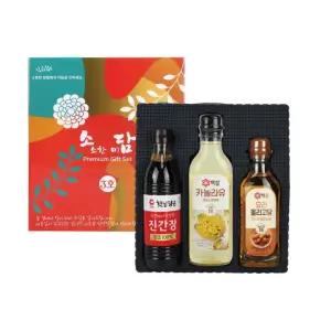 백설 진간장 카놀라유 요리올리고당 소담3호 선물세트  10개