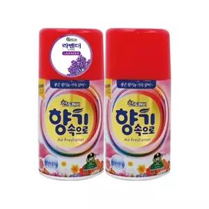 산도깨비 향기속으로 라벤더향 290mlX2개 자동 분사기 실내 리필 방향제