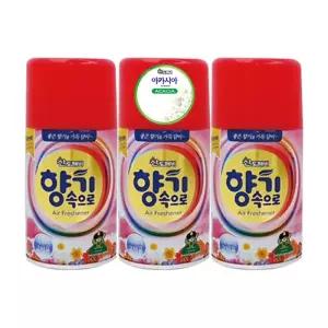 산도깨비 향기속으로 아카시아향 290mlX3개 자동 분사기 실내 리필 방향제