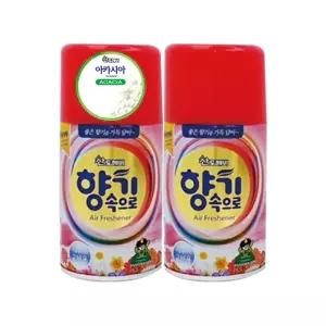 산도깨비 향기속으로 아카시아향 290mlX2개 자동 분사기 실내 리필 방향제