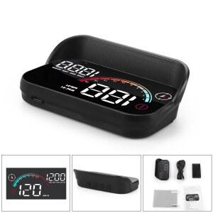 GPS HUD M22 차량용 스마트 유니버설 디지털 속도계 MPH Kmh 헤드업 디스플레이 대형 글꼴 프로젝터 전면 유리에 표시 과속 경고
