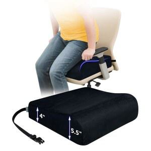 패드 사무실, 폼, 가능한 휠체어용 리프트 시트 노인을 라이저 위한 스트랩이 쿠션, 부스터 두꺼운 의자 매우 쿠션 있는 단단한 신장을 사무실 조절 성인용