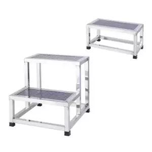 2단 스테인레스 디딤대 안전 의자 단층 인테리어 공사판