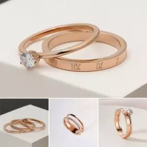 써지컬 인기 더블 링 검지반지 패션반지 커플링 빈티지반지