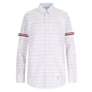 톰브라운 남성 RWB 암밴딩 옥스포드 체크 셔츠 MWL150A F0182 680