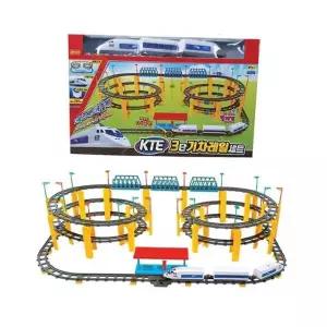 아동 블럭 장난감 KTE 열차 3단 기차 레일 세트