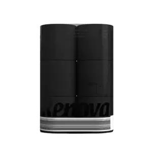 레노바 블랙라벨 6롤 블랙 컬러 화장지 집들이 화장실 선물 검정휴지