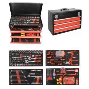 408개 공구가 포함된 19인치 금속 자동차 수리용 보관함