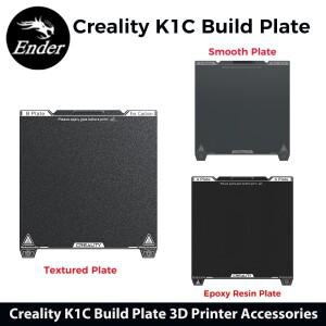 Creality K1C PEI 빌드 플레이트 3D 프린터 액세서리 부드러운 자기 스티커 없음 235x235mm 인쇄 플랫폼 반