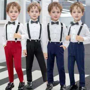 태오 서스팬더 멜빵바지 교복 세트 셔츠 타이 서스펜.