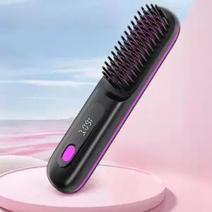 무선온도조절 매직콤보 브러쉬 고데기세트 파우치포함