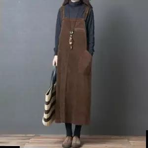 셔츠 올더스타일 멜빵 원피스 모조에스핀 루즈핏 코듀로이