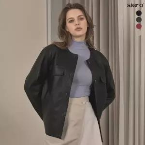 [루시앙]시에로 여성 FAUX 레더 재킷 (4color)