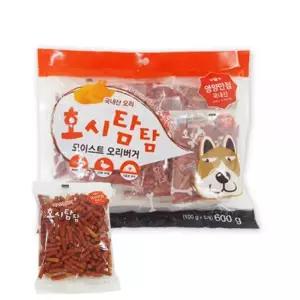 호시탐탐 강아지 간식 훈련용 모이스트 오리버거 600g