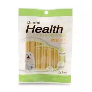덴탈헬스강아지 간식 치석 제거 껌 7P 육각 치즈 (100g)