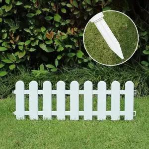 [콩심팥심]정원 경계용 플라스틱 울타리 초록색 화단 말뚝형 바리케이드