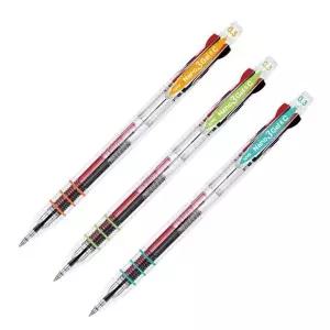 자바 CS099696 나노 3색 중성 볼펜 0.3mm 12개 세트 1P 필기구