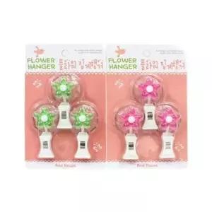 bns 플라워 집게형 다용도 행거 3p세트 문걸이 도어훅 WFLIQVW