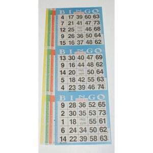 소형 장난감 빙고 종이 게임 카드 3장 미국산 4장 일회용 12인치 100권 4인치 크기 시트