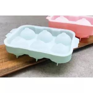 실리콘 원형 6구 아이스볼 얼음틀 아이스버켓 얼음통