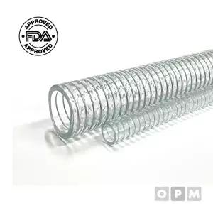 [브이와이][VCJ02082]식품용 투명 스프링호스 자재 63x20m