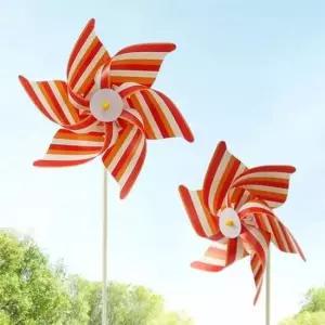 정원용 스트라이프 10p세트 바람개비 팔랑개비 컬러팝