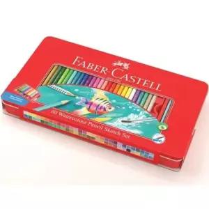 세트 틴 수채색연필 미술학용품 60색 색연필60색 파버카스텔수채색연필 학용품