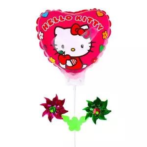바람개비 QT909519 풍선 헬로키티 (키티하트)