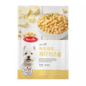 [콩심팥심]강아지 한입 간식 체다 치즈볼 200g 1P 노즈워크 트릿 저염분간식
