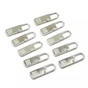 고품질 지퍼고리 원형 실버 10개입 셀프수선 지퍼손잡이 지퍼고리형 WFIV3Z1