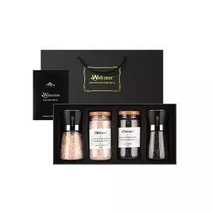 [하프클럽/]히말라야 4종 고급 소금선물세트(쇼핑백포함)