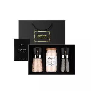 [하프클럽/]히말라야 3종 고급 소금선물세트(쇼핑백포함)