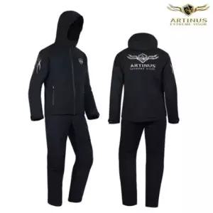 아티누스 생활 방수형 동계 낚시복 AR-939 (블랙) 레인웨어 동절기 겨울