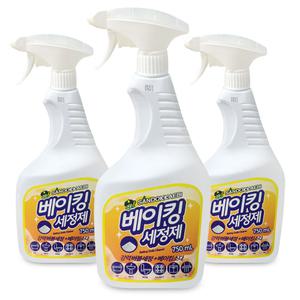 산도깨비 파워 버블 베이킹 세정제 750ml x 3개 다목적 주방 욕실 화장실 청소 세제