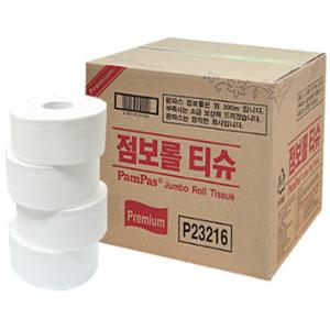 팜파스 무형광 프리미엄 점보롤 300m 2겹 16롤 식당 병원 화장실 주방 영업용 업소용 화장지 휴지 티슈