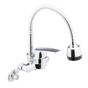 우리수도 (OD 코싱) 벽붙이 코브라 자바라 수도꼭지 주방수전