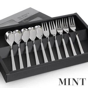 [골든벨]민트 민 티스푼/티포크 10P 세트